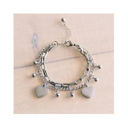 Stalen schakelarmband “medium”