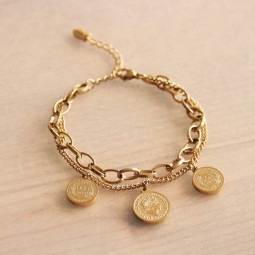 Stalen schakelarmband